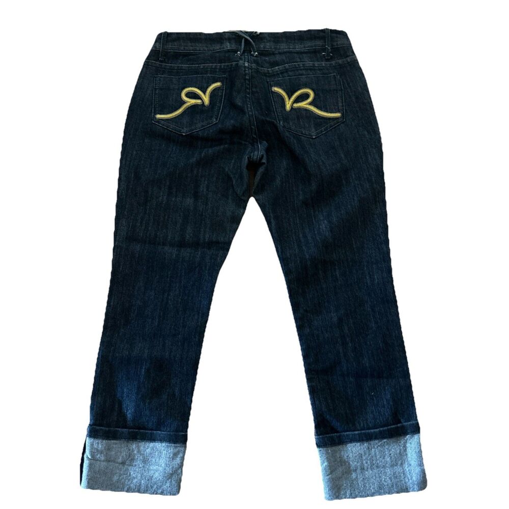Vintage Rocawear Women’s Size 3 Hannah Skinny‎ Leg Embroidered Denim Jeans 28x23 - Picture 3 of 6